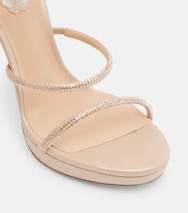 René Caovilla Cleo embellished satin sandals | Thumbnail 3