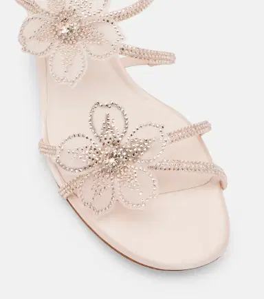 René Caovilla Floriane embellished satin sandals | Thumbnail 2