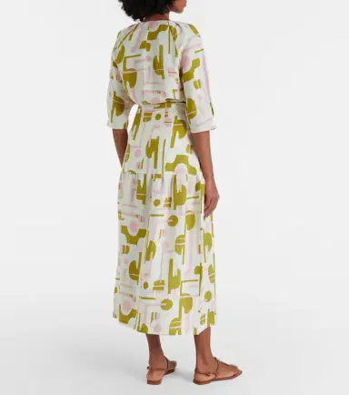 ADRIANA DEGREAS Balearic printed midi skirt | Thumbnail 4