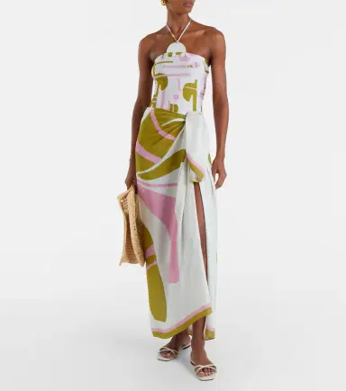 ADRIANA DEGREAS Balearic printed beach cover-up | Thumbnail 3