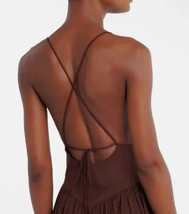 ADRIANA DEGREAS Open-back cotton maxi dress | Thumbnail 4 ADRIANA DEGREAS Open-back cotton maxi dress | Thumbnail 4