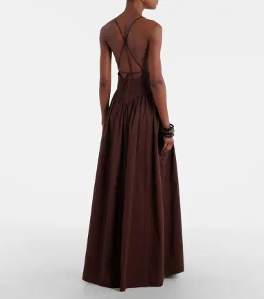 ADRIANA DEGREAS Open-back cotton maxi dress | Thumbnail 5 ADRIANA DEGREAS Open-back cotton maxi dress | Thumbnail 5
