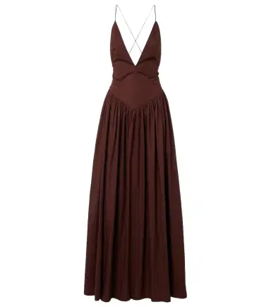 ADRIANA DEGREAS Open-back cotton maxi dress | Thumbnail 1 ADRIANA DEGREAS Open-back cotton maxi dress | Thumbnail 1