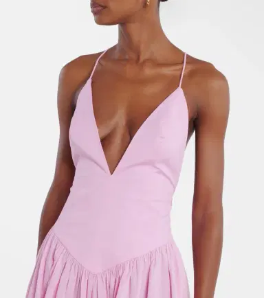 ADRIANA DEGREAS Open-back cotton maxi dress | Thumbnail 4 ADRIANA DEGREAS Open-back cotton maxi dress | Thumbnail 4