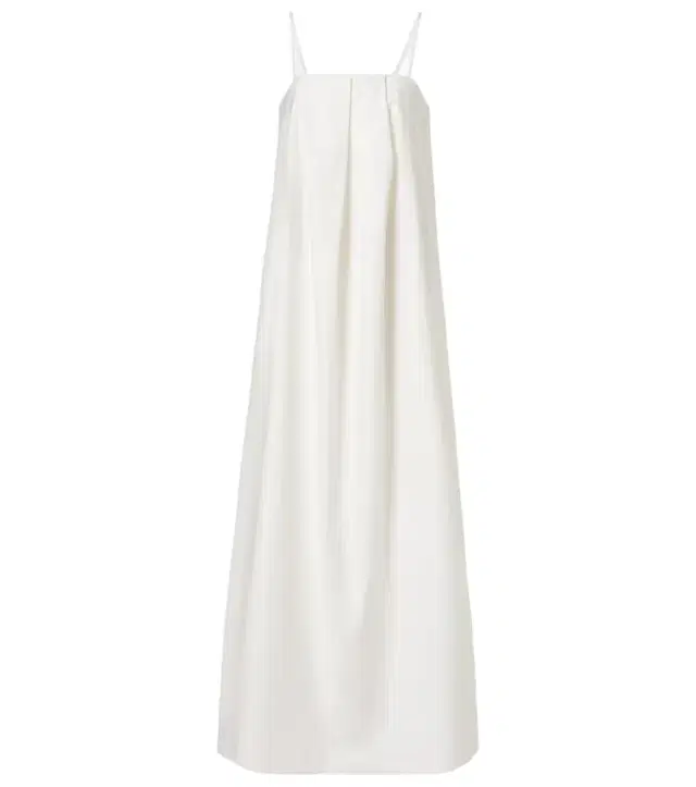 ADRIANA DEGREAS Solid Voluminous draped cotton maxi dress