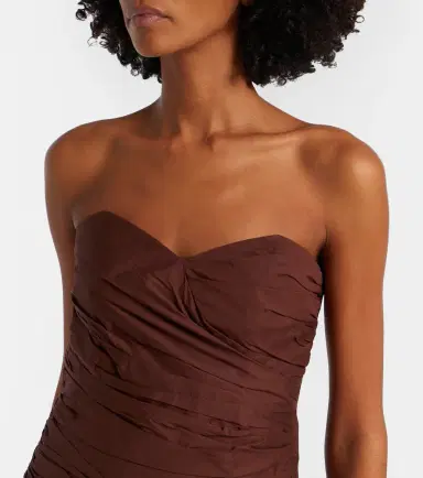 ADRIANA DEGREAS Opulence draped cotton corset | Thumbnail 2 ADRIANA DEGREAS Opulence draped cotton corset | Thumbnail 2