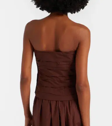ADRIANA DEGREAS Opulence draped cotton corset | Thumbnail 3 ADRIANA DEGREAS Opulence draped cotton corset | Thumbnail 3