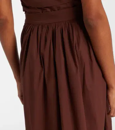 ADRIANA DEGREAS Pleated cotton maxi skirt | Thumbnail 4 ADRIANA DEGREAS Pleated cotton maxi skirt | Thumbnail 4