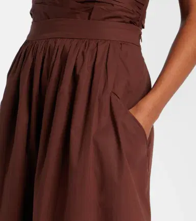ADRIANA DEGREAS Pleated cotton maxi skirt | Thumbnail 5 ADRIANA DEGREAS Pleated cotton maxi skirt | Thumbnail 5