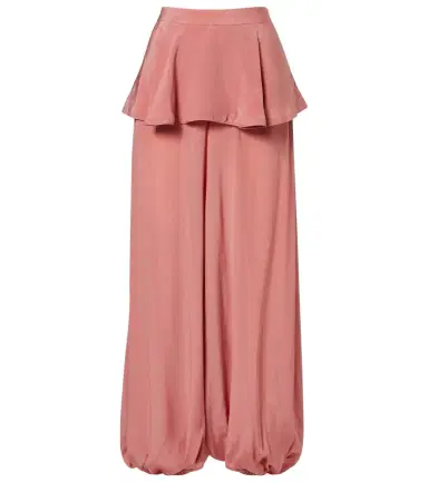 ADRIANA DEGREAS Solid Peplum balloon pants | Thumbnail 1 ADRIANA DEGREAS Solid Peplum balloon pants | Thumbnail 1