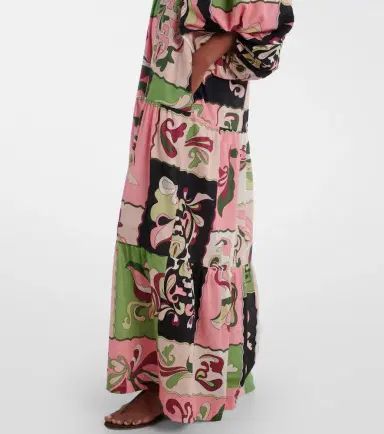 ADRIANA DEGREAS Printed off-shoulder cotton maxi dress | Thumbnail 4 ADRIANA DEGREAS Printed off-shoulder cotton maxi dress | Thumbnail 4