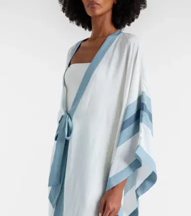 ADRIANA DEGREAS Bold Stripes kaftan | Thumbnail 3