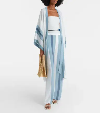 ADRIANA DEGREAS Bold Stripes kaftan | Thumbnail 5