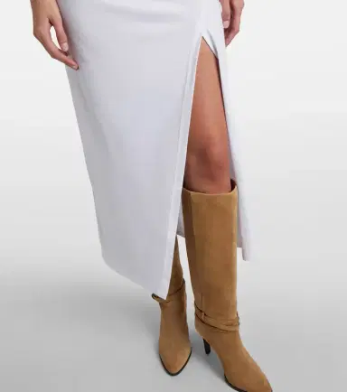 Isabel Marant Nadela gathered cotton jersey maxi dress | Thumbnail 6