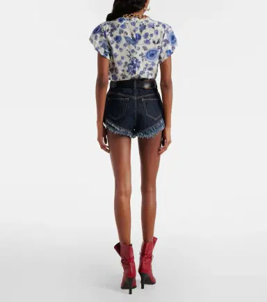 Isabel Marant Eneidala high-rise denim shorts | Thumbnail 2 Isabel Marant Eneidala high-rise denim shorts | Thumbnail 2