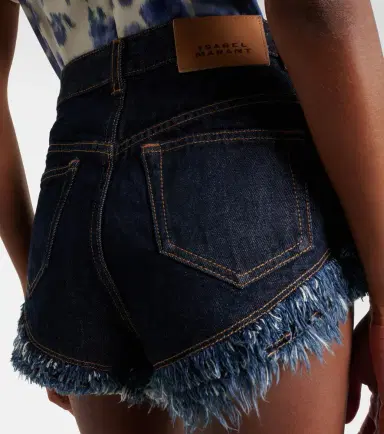 Isabel Marant Eneidala high-rise denim shorts | Thumbnail 4 Isabel Marant Eneidala high-rise denim shorts | Thumbnail 4