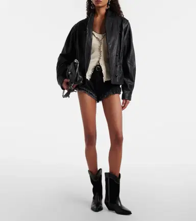 Isabel Marant Eneidala faded denim shorts | Thumbnail 5 Isabel Marant Eneidala faded denim shorts | Thumbnail 5