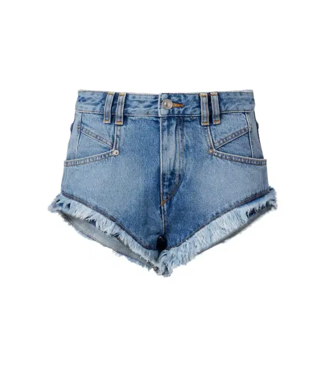 Isabel Marant Eneidala high-rise denim shorts
