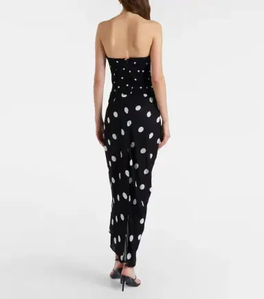 ADRIANA DEGREAS Polka-dot draped midi dress | Thumbnail 4 ADRIANA DEGREAS Polka-dot draped midi dress | Thumbnail 4