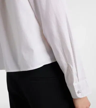 Velvet Jocelyn beaded cotton poplin shirt | Thumbnail 5