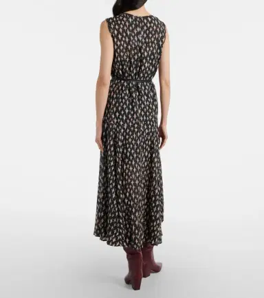 Velvet Kaitlyn beaded cotton-blend midi dress | Thumbnail 4