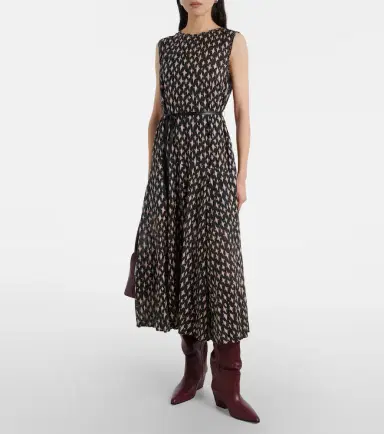 Velvet Kaitlyn beaded cotton-blend midi dress | Thumbnail 5