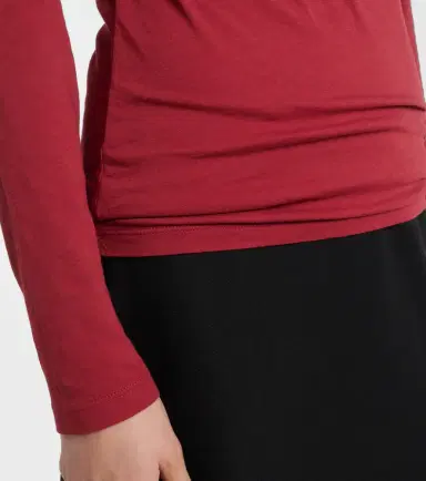 Velvet Meri cotton-blend jersey wrap top | Thumbnail 2