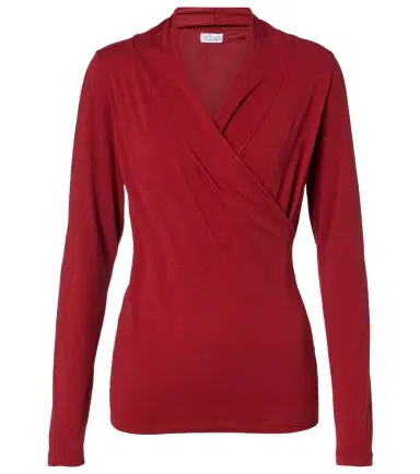 Velvet Meri cotton-blend jersey wrap top | Thumbnail 1