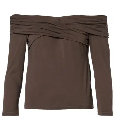 Velvet Clarissa off-shoulder cotton-blend top | Thumbnail 1