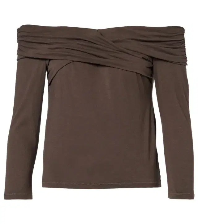 Velvet Clarissa off-shoulder cotton-blend top