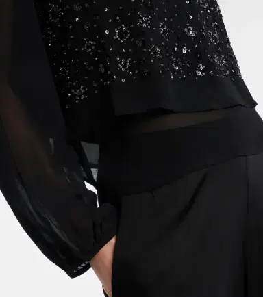 Velvet Marlowe sequinned sheer top | Thumbnail 5 Velvet Marlowe sequinned sheer top | Thumbnail 5