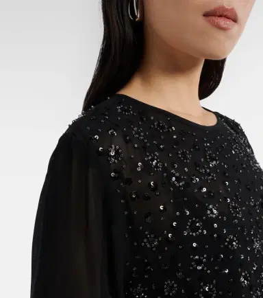 Velvet Marlowe sequinned sheer top | Thumbnail 6 Velvet Marlowe sequinned sheer top | Thumbnail 6