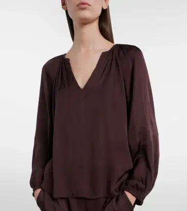 Velvet Lyla satin blouse | Thumbnail 5