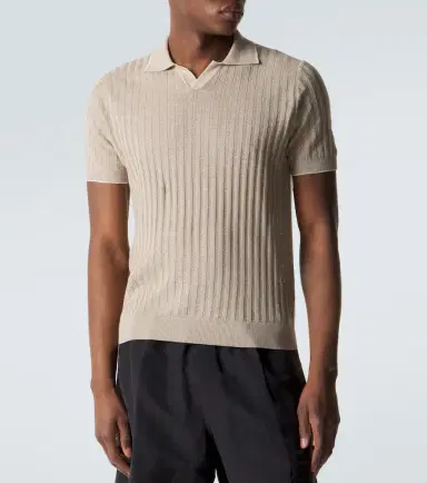 Fedeli Soul linen and cotton polo shirt | Thumbnail 3