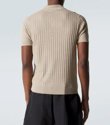 Fedeli Soul linen and cotton polo shirt | Thumbnail 4