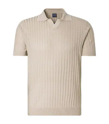 Fedeli Soul linen and cotton polo shirt | Thumbnail 1