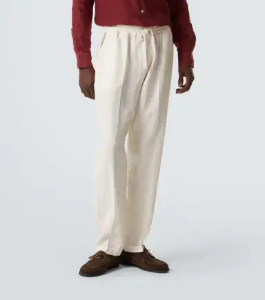 Fedeli Bonifacio linen tapered pants | Thumbnail 2
