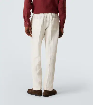 Fedeli Bonifacio linen tapered pants | Thumbnail 5
