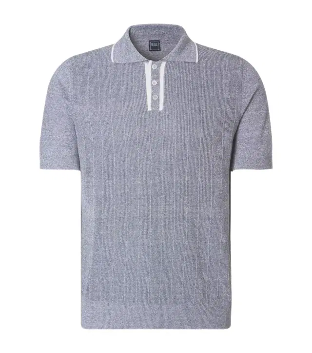 Dodo linen and cotton polo shirt
