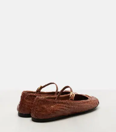 Prada Woven leather Mary Jane flats | Thumbnail 4