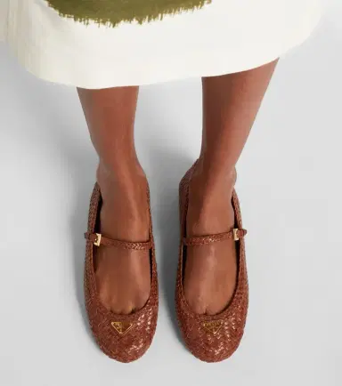 Prada Woven leather Mary Jane flats | Thumbnail 5