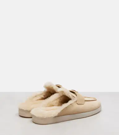 Prada Shearling-lined suede mules | Thumbnail 3 Prada Shearling-lined suede mules | Thumbnail 3