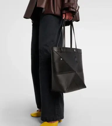 Loewe Puzzle Fold Medium leather tote bag | Thumbnail 6