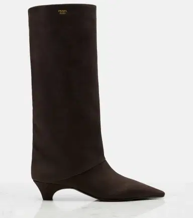 Prada Leather knee-high boots | Thumbnail 2
