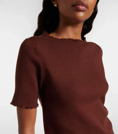 Jardin des Orangers Cotton, silk, and cashmere sweater | Thumbnail 5