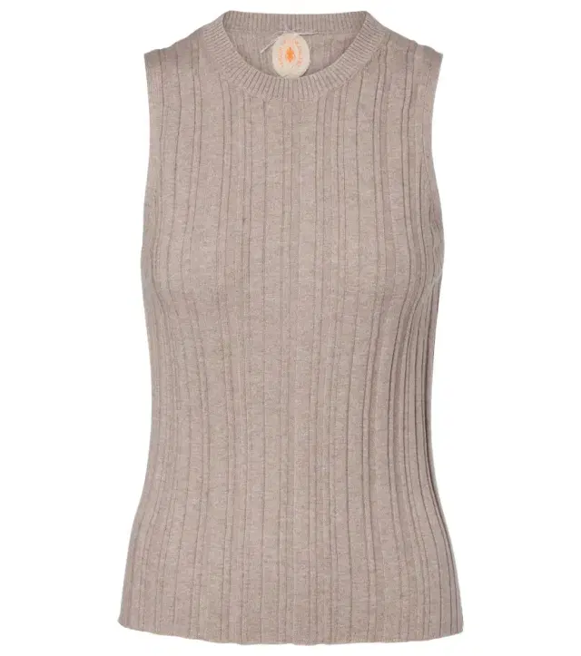 Jardin des Orangers Cotton, silk, and cashmere tank top