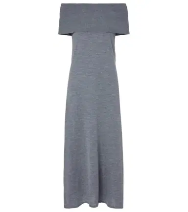 Jardin des Orangers Off-shoulder virgin wool maxi dress | Thumbnail 1