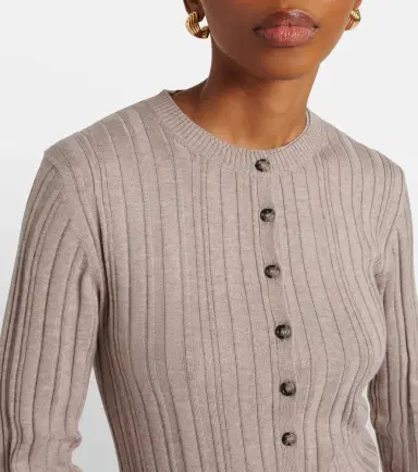 Jardin des Orangers Cotton, silk, and cashmere cardigan | Thumbnail 2
