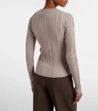 Jardin des Orangers Cotton, silk, and cashmere cardigan | Thumbnail 4