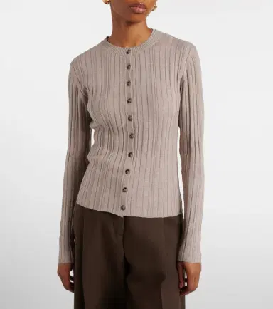 Jardin des Orangers Cotton, silk, and cashmere cardigan | Thumbnail 5